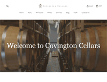 Tablet Screenshot of covingtoncellars.com